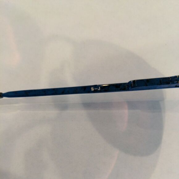 Vintage Studio 29 Marlyn Eyeglass Sunglass Frame Only S-J Blue 80s Prop - Picture 4 of 6